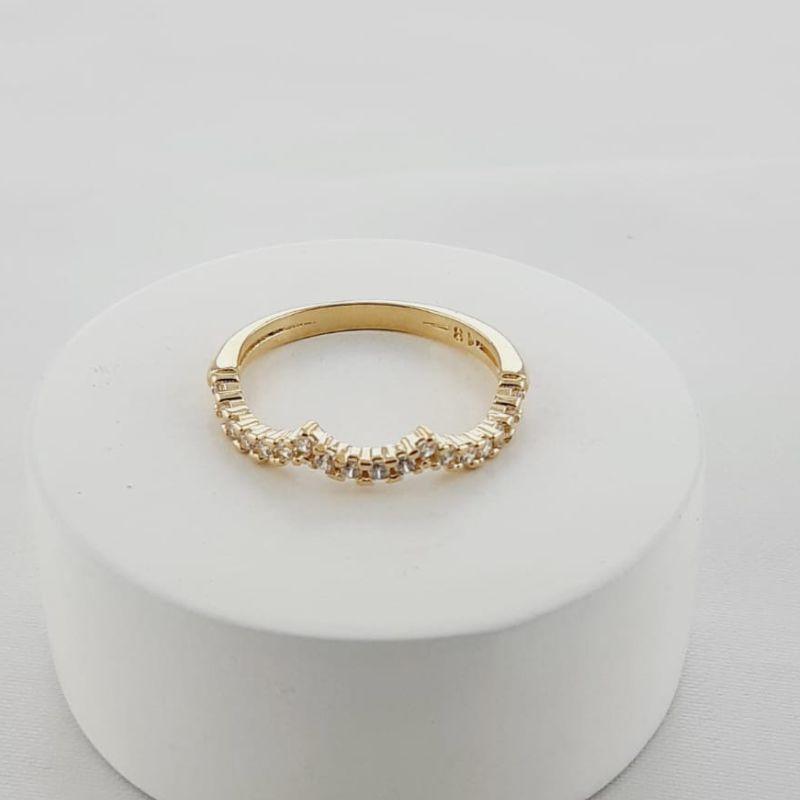 ANEL OURO  ZIRCONIA 16