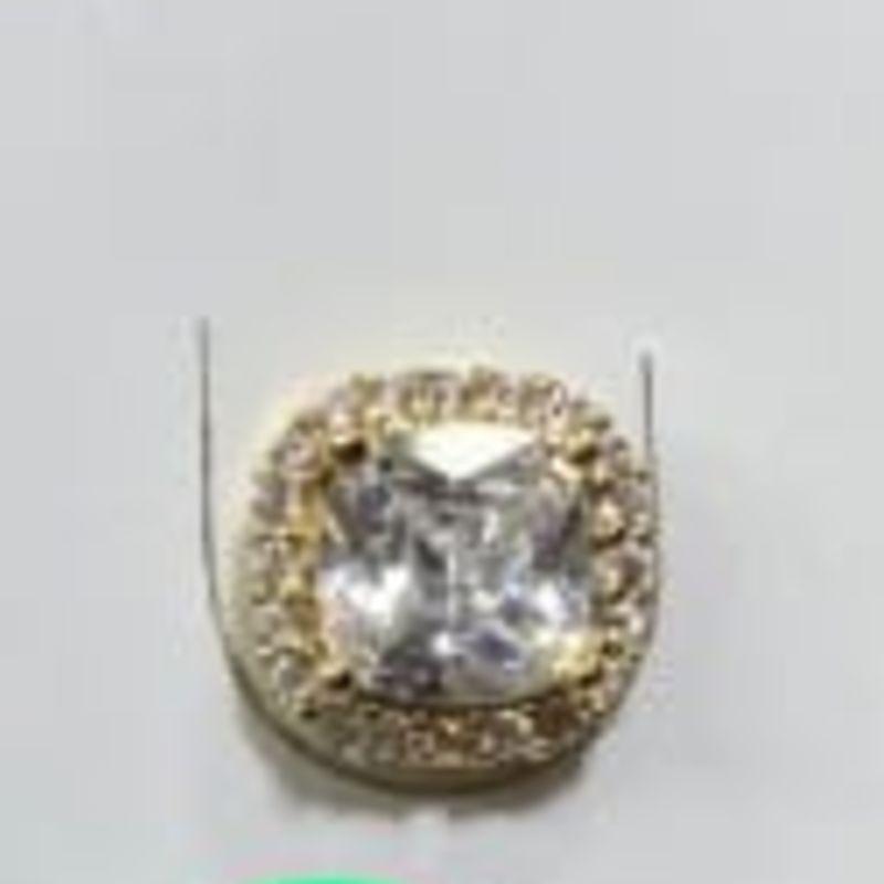 BRINCO CRISTAL OURO CRAVEJADO