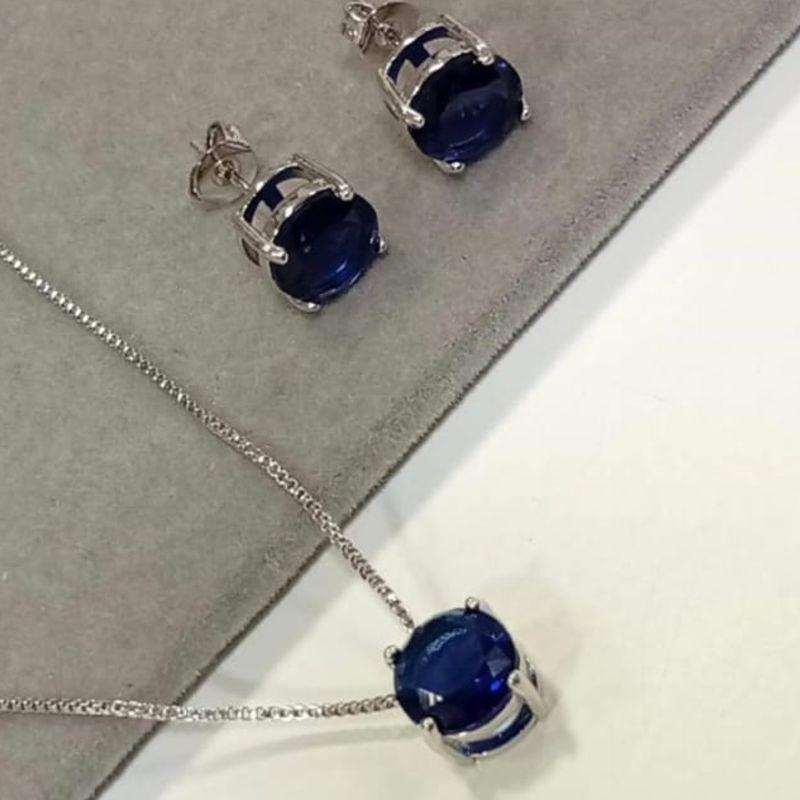 CONJUNTO AZUL MARINHO PONTO DE LUZ 6MM