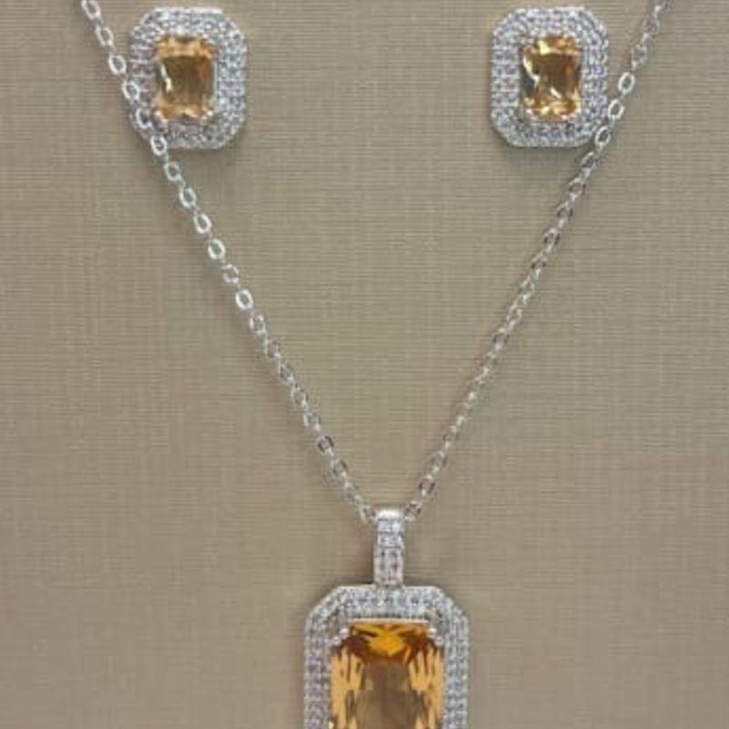 CONJUNTO RODIO LUXO CHAMPANHE
