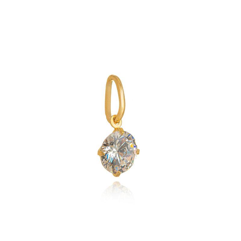 PINGENTE OURO ZIRCONIA