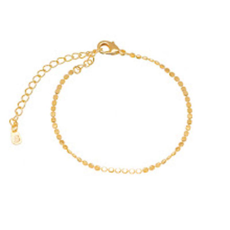PULSEIRA OURO MINI BOLINHAS ACHATADAS