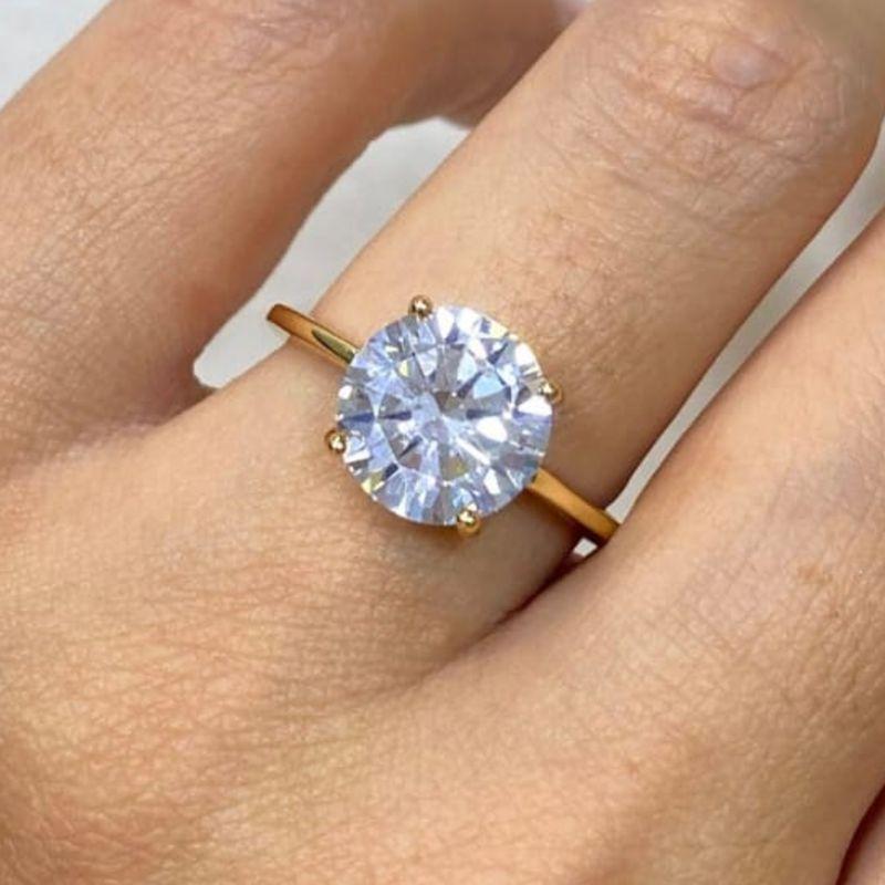 ANEL CRISTAL OURO 10MM