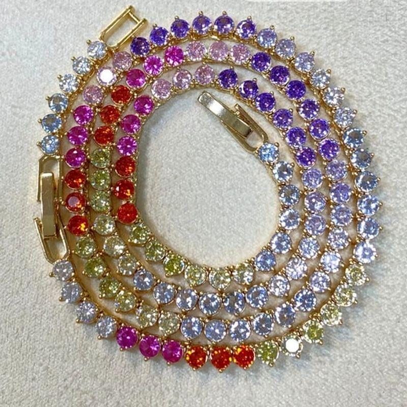 COLAR OURO RIVIERA COLORS 3MM 3 PONTAS