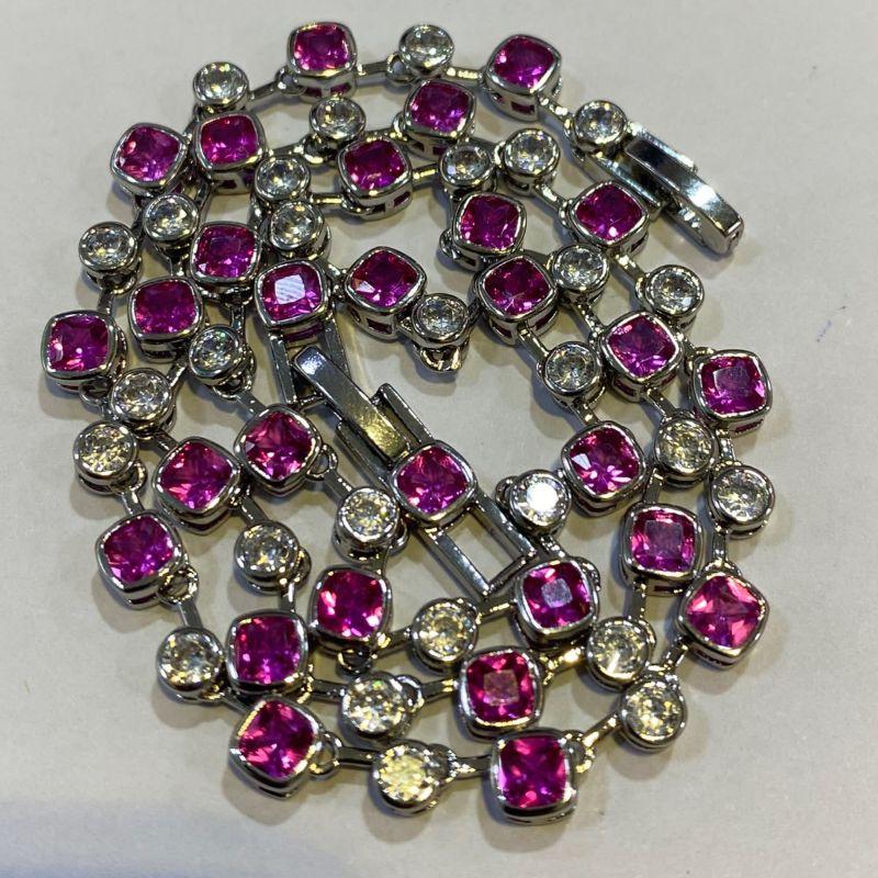COLAR RODIO RIVIERA PINK 3MM