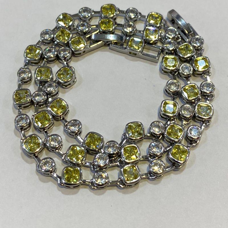 COLAR RODIO RIVIERA YELLOW FANCY 3MM