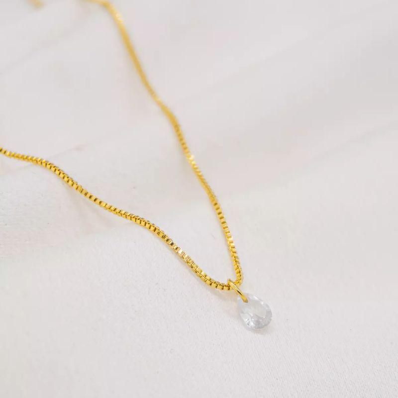 COLAR VENEZIANA C ZIRCONIA GOTA