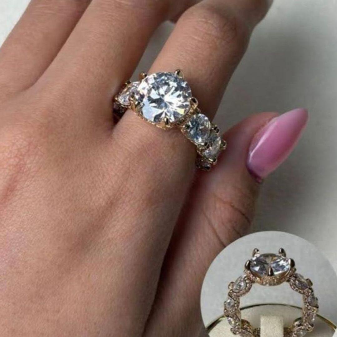 ANEL OURO CRISTAL