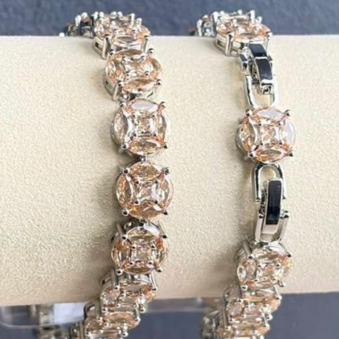 PULSEIRA  RIVIERA RODIO CHAMPANHE 16+ 2 CM