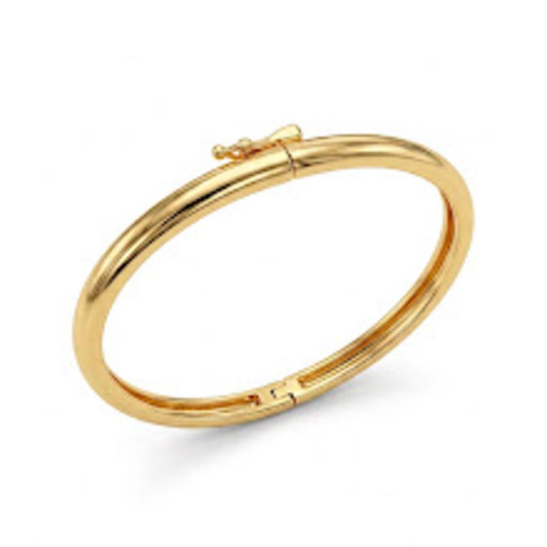BRACELETE TUBO LISO OURO