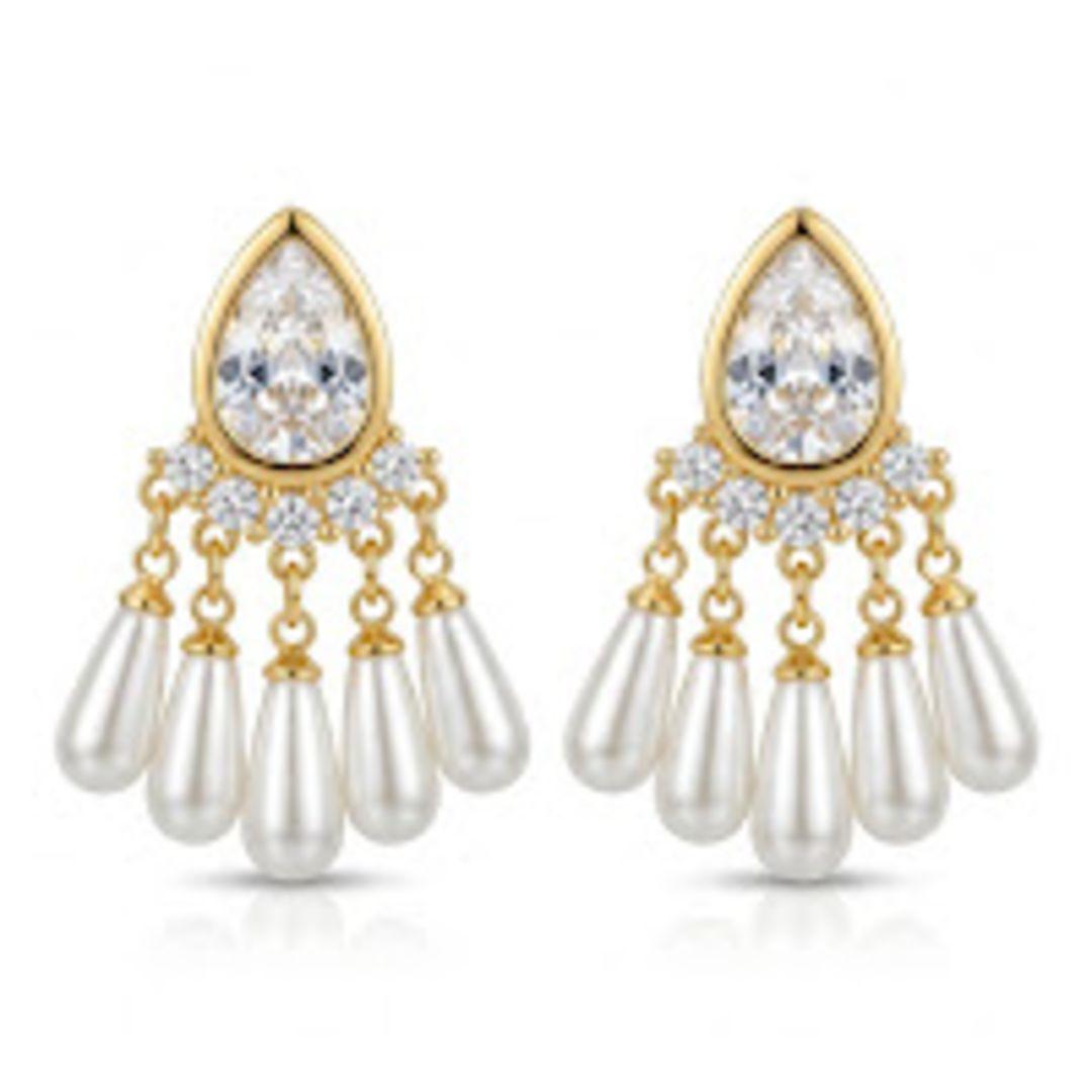 BRINCO MAXI PEROLAS E ZIRCONIAS OURO