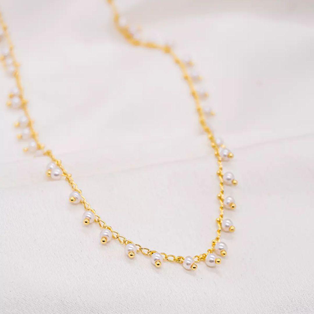COLAR CHOCKER MINI PEROLAS
