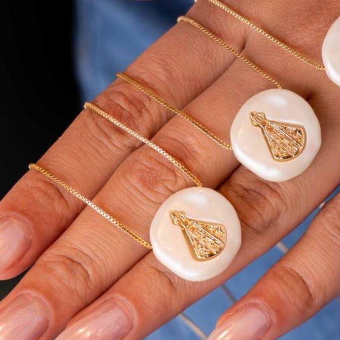 COLAR MADREPEROLA NOSSA SENHORA
