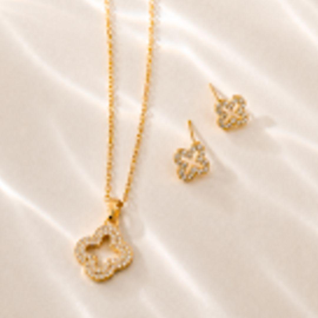 CONJUNTO TREVO OURO