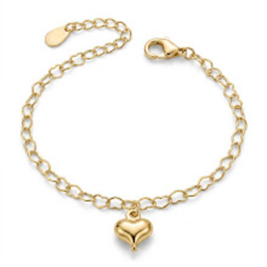 PULSEIRA INFANTIL OURO CORAÇÃO