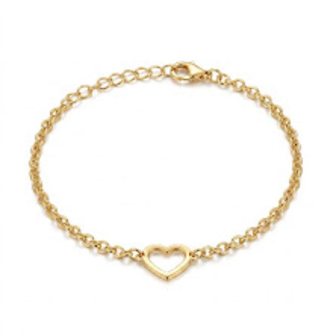 PULSEIRA INFANTIL OURO CORAÇÃO